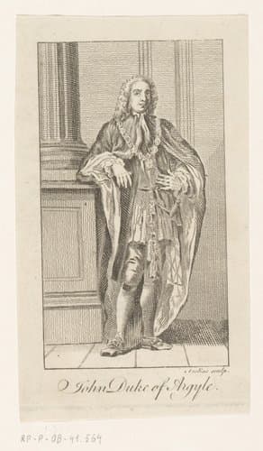 Portret van John Campbell by François-Antoine Aveline