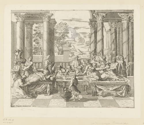 Maria Magdalena zalft de voeten van Christus by Dominique Barrière