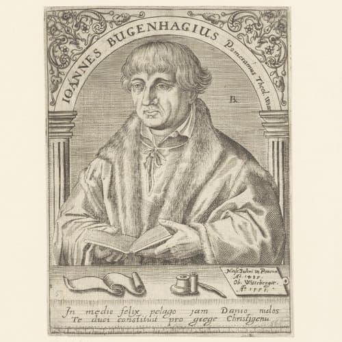 Portret van Johannes Bugenhagen by Robert Boissard