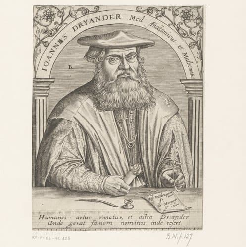 Joannes Dryander Med Anatomicus & Mathematic. by Robert Boissard