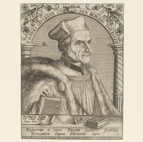 Portret van Johann Geiler von Kaisersberg by Robert Boissard