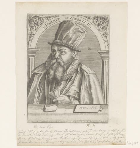 Portret van Nicolaus Reusner by Robert Boissard