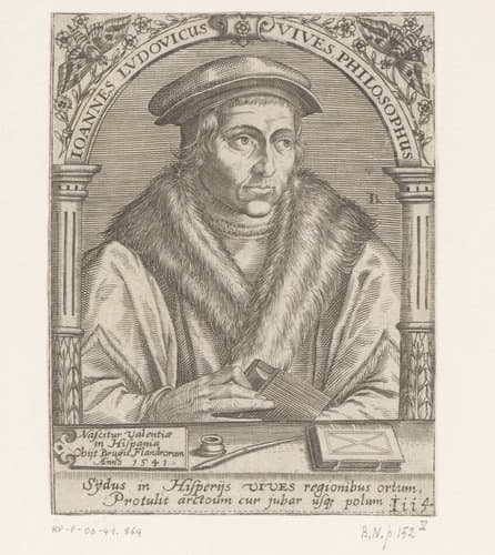 Portret van Juan Luis Vives by Robert Boissard