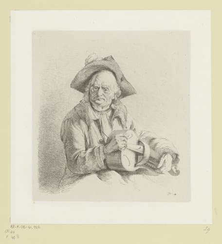 Lierspelende man by Jean Jacques de Boissieu