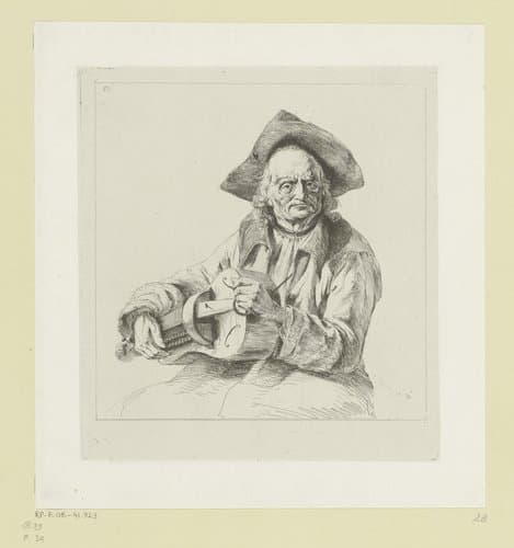 Lierspelende man by Jean Jacques de Boissieu