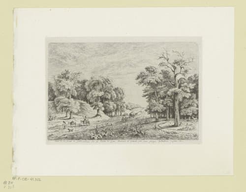 Gezicht op het bos van Fontainebleau by Jean Jacques de Boissieu
