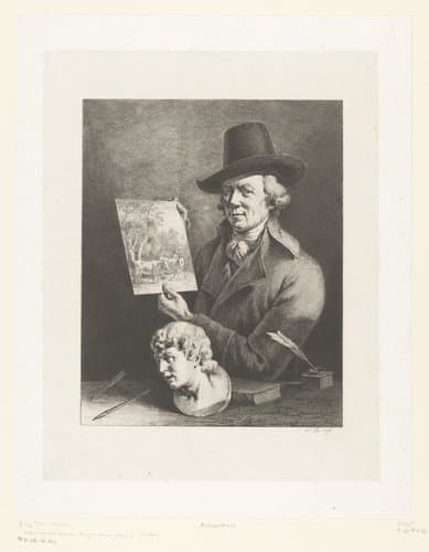 Zelfportret van Jean Jacques de Boissieu by Jean Jacques de Boissieu