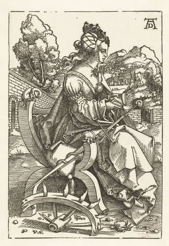 Catharina van Alexandrië met gebroken wiel by Hans Baldung Grien