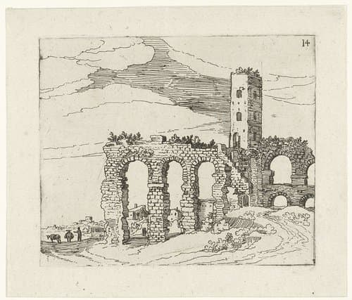 Ruïne van aquaduct by Guilliam van Nieulandt (II)