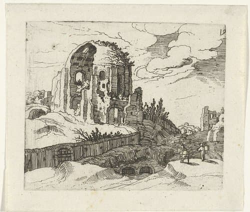 Nymphaeum in Rome by Guilliam van Nieulandt (II)
