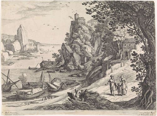 Italiaanse landschappen by Guilliam van Nieulandt (II)