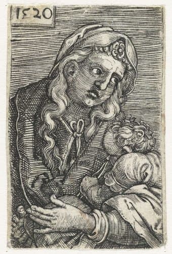 Maria met kind by Barthel Beham