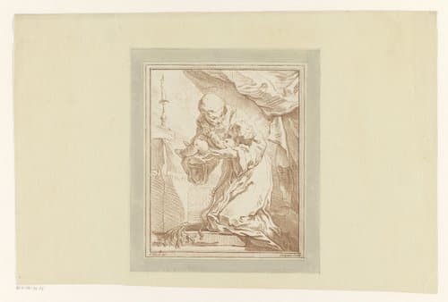 Heilige Antonius van Padua met het Christuskind by Charles Philippe Campion de Tersan