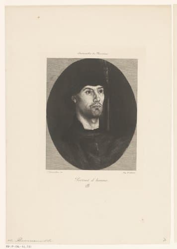 Portret van man by Eugène Andrè Champollion