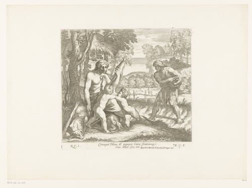Noach bouwt de ark by Nicolas Chaperon