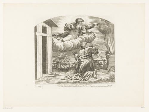 God verschijnt aan Abraham by Nicolas Chaperon