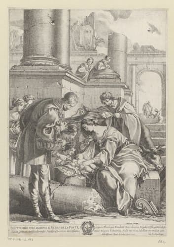 Aanbidding door de herders by François Chauveau