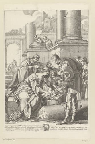 Aanbidding door de herders by François Chauveau