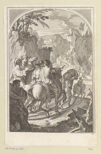 Reis van de Heilige Bruno en zijn metgezellen naar la Chartreuse by François Chauveau
