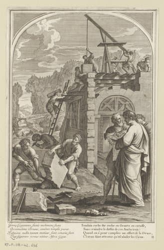 Heilige Bruno laat de Grande Chartreuse bouwen by François Chauveau
