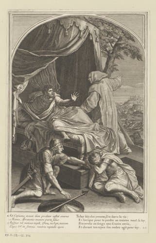 Verschijning van de Heilige Bruno aan de Comte Roger by François Chauveau