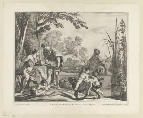 Meleager en Atalanta by François Chauveau