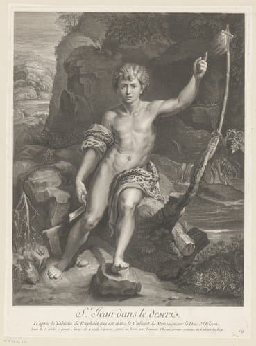 Johannes de Doper in de woestijn by François Chéreau (I)