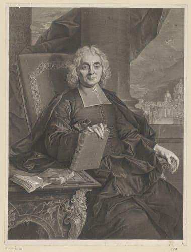Portret van Eusèbe Renaudot op 74-jarige leeftijd