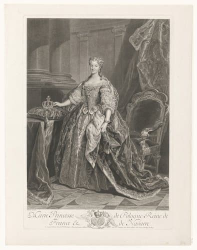 Portret van Marie Leszczynska by Jacques Chéreau