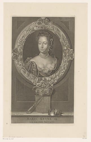 Portret van koningin Maria II Stuart by Étienne Desrochers