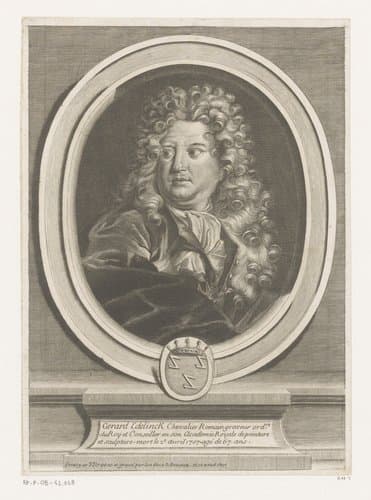Portret van Gerard Edelinck by René Devaux