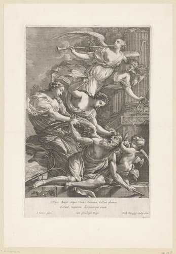 Tijd overwonnen door Amor by Michel Dorigny