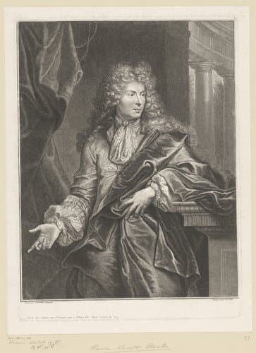 Portret van Pierre-Vincent Bertin by Pierre Drevet