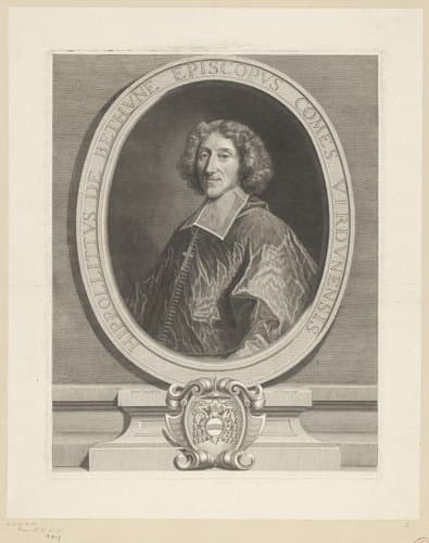 Portret van Hippolyte de Béthune by Pierre Drevet