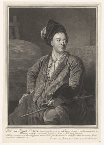 Portret van Jean-Baptiste Forest by Pierre Drevet
