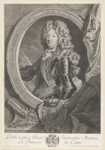 Portret van Lodewijk van Frankrijk by Pierre Drevet