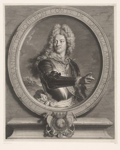 Portret van Lodewijk Alexander van Bourbon by Pierre Drevet