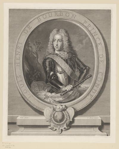 Louis Henri de Bourbon prince de Condé. by Pierre Drevet