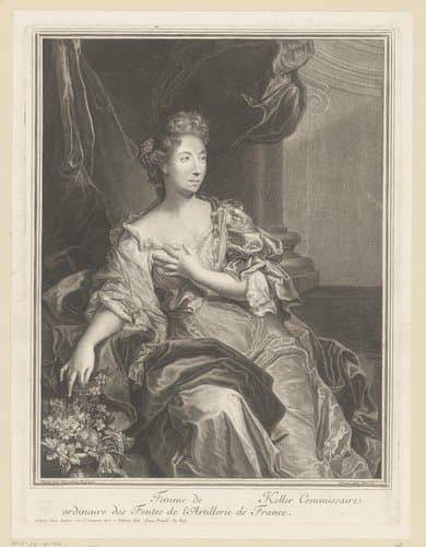 Portret van Susanne de Boubers de Bernâtre by Pierre Drevet