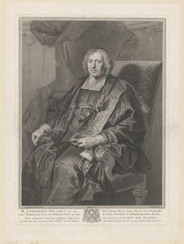 Portret van Léonard de Lamet by Pierre Drevet