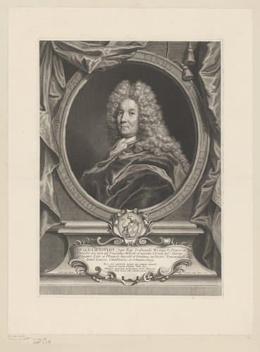 Portret van Jean-Paul de Lillienstedt by Pierre Drevet