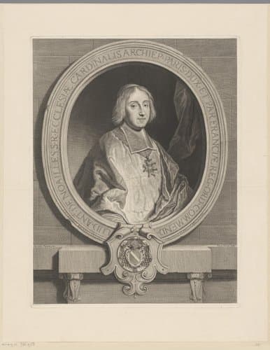 Portret van Louis Antoine de Noailles by Pierre Drevet