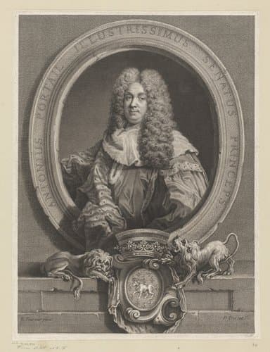 Portret van Antoine Portail by Pierre Drevet