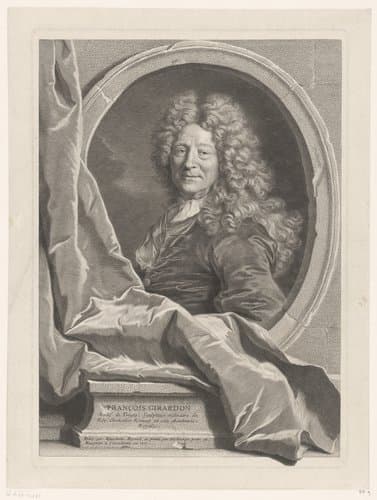 Portret van François Girardon by Gaspard Duchange