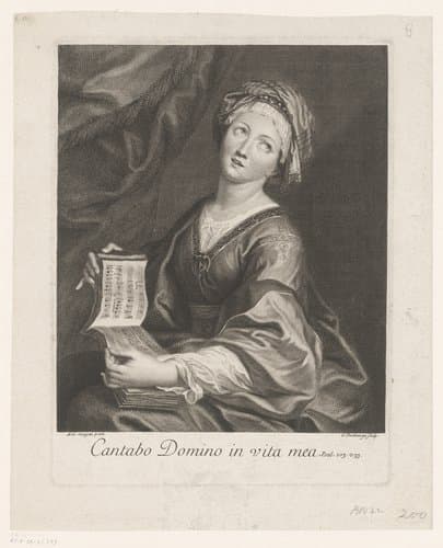 Zingende H. Cecilia by Gaspard Duchange
