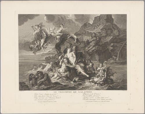 Le triomphe de Galathée by Claude Duflos
