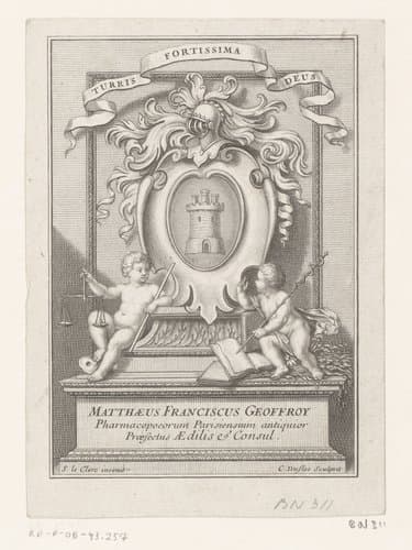 Ex libris van Mathieu-François Geoffroy