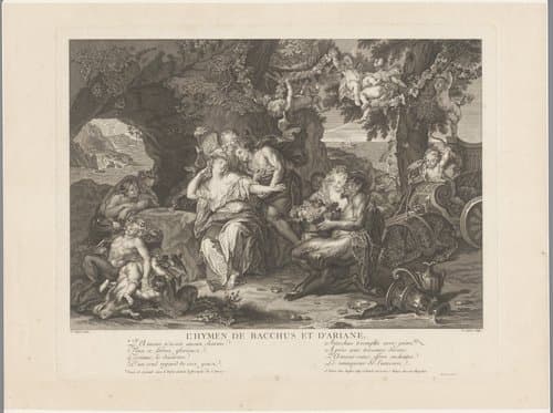 Bacchus en Ariadne by Claude Duflos