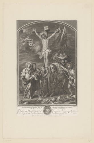 Kruisiging van Christus by Claude Duflos