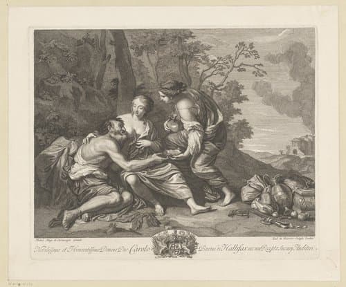 Lot en zijn dochters by Louis Du Guernier (II)